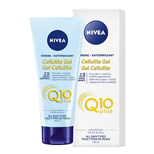 Nivea Firming CELLULITE GEL PLUS Q10 L-Carnitine 200 ml (6.8 fl oz) Made in France