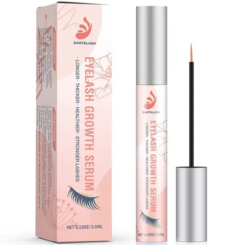 BARTSLASH Premium Eyelash Growth Serum - Irritation Free - For Longer, Thicker, Healthier, and Stronger Lashes - 0.12OZ/3.5ML