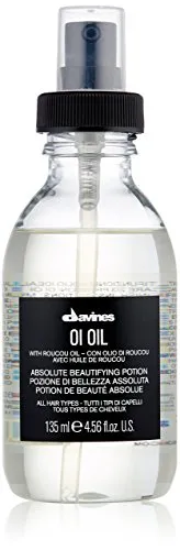 Davines OI Oil | Weightless Hair Oil Perfect for Dry Hair, Coarse & Curly Hair Types | Anti-Frizz for Soft, Shiny Hair | 135 ml (4.56 Fl Oz)