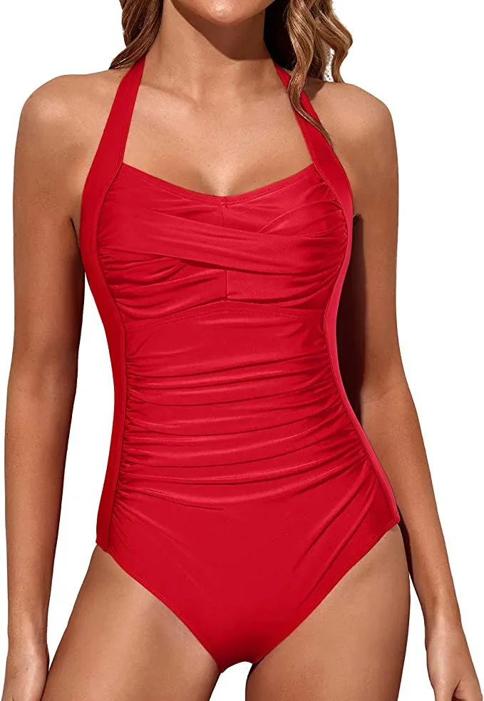 red one-piece