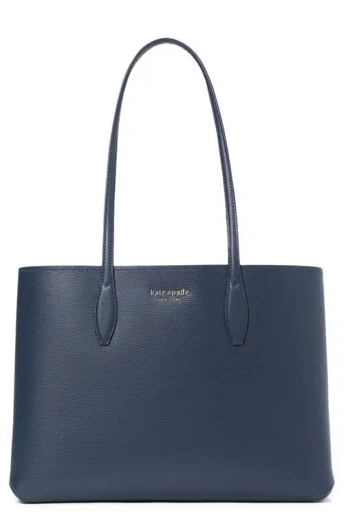kate spade new york all day leather tote in Blazer Blue at Nordstrom