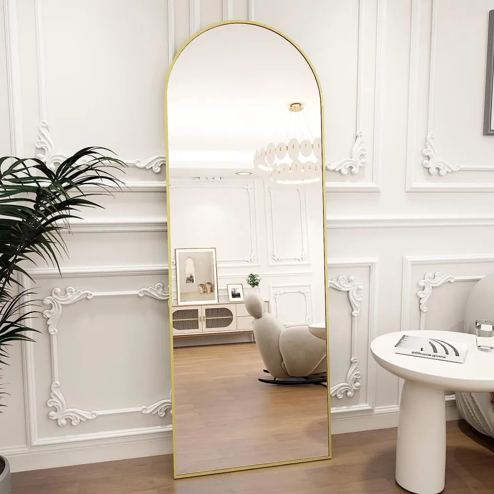 gold arched mirror