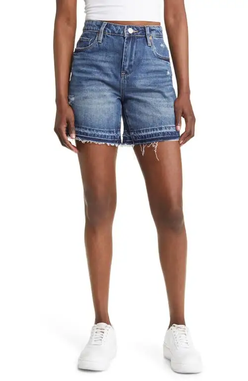 BLANKNYC The Warren Release Hem Denim Shorts in Shock Me at Nordstrom, Size 31