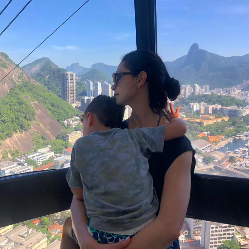 Ben McKenzie and Morena Baccarin family album