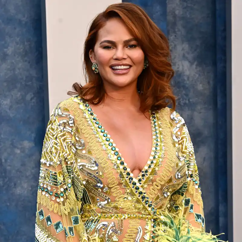 Chrissy Teigen Shows Off Newborn Son Wren's Outrageous Hair: 'Simple Plan Is Shaking'