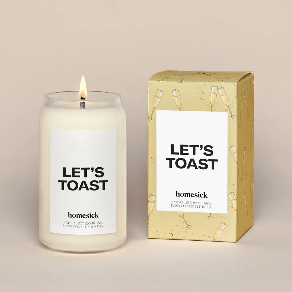 Let's Toast candle