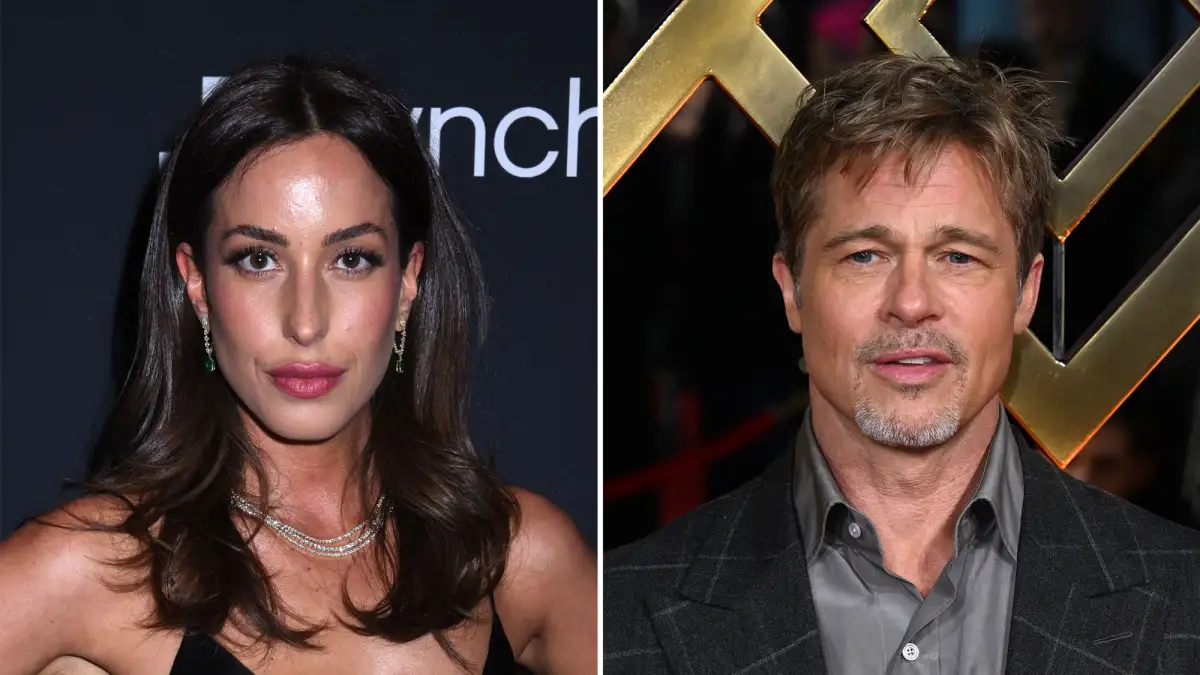 Ines de Ramon Wears B Necklace for Brad Pitt