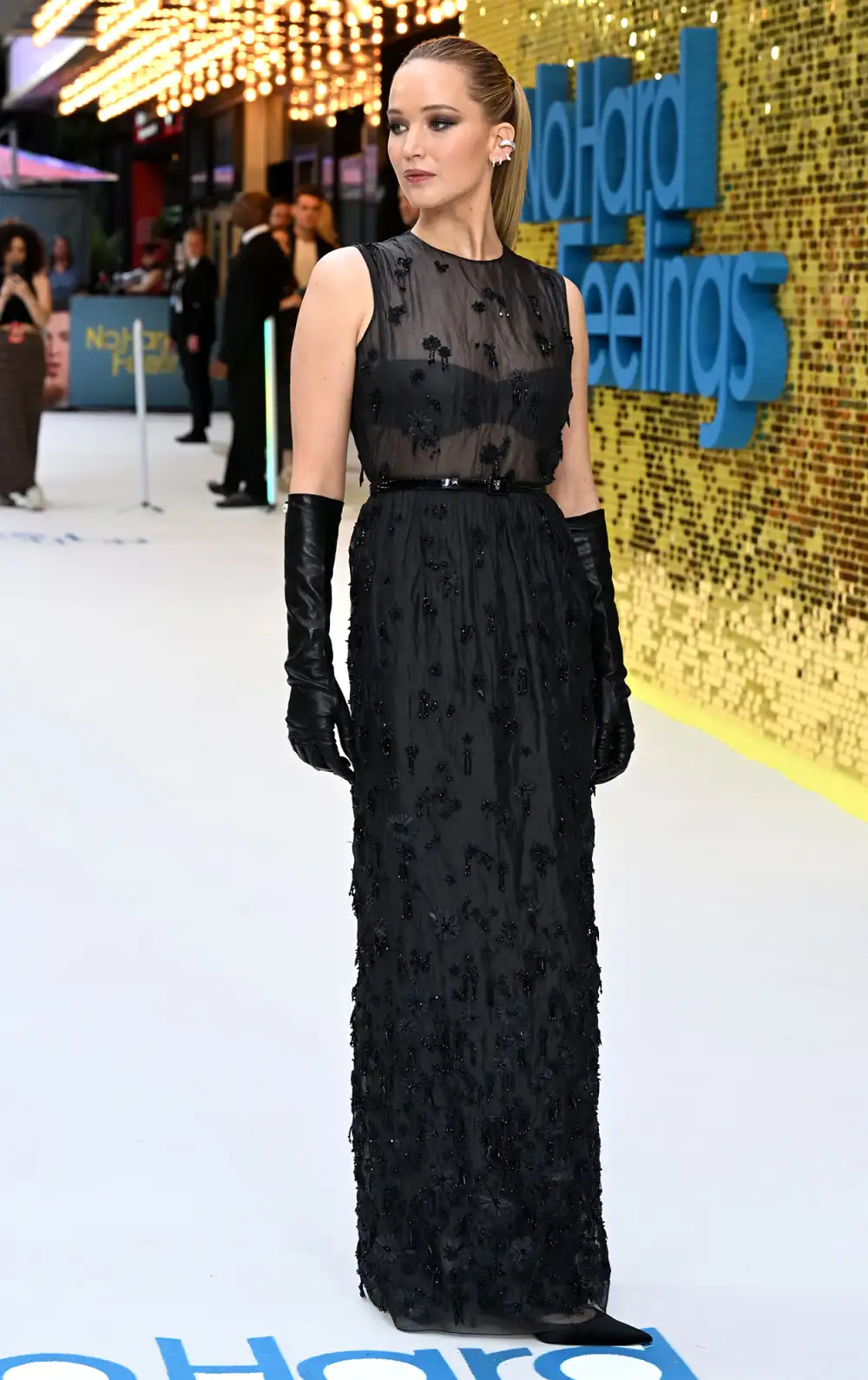 J Law at No Hard Feelings Premiere