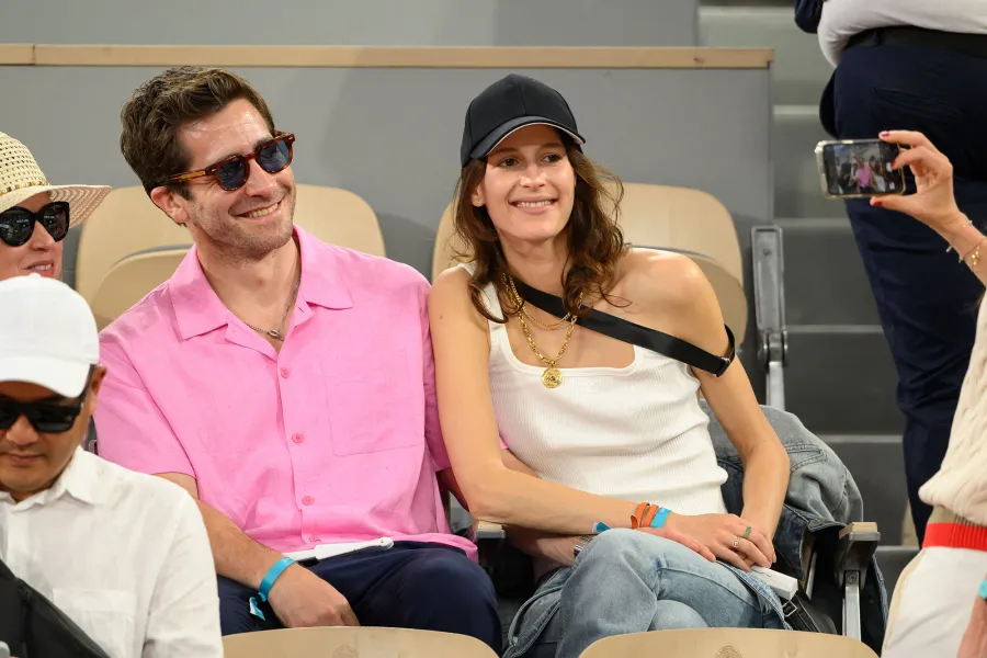 Jake Gyllenhaal Makes Rare Appearance With Girlfriend Jeanne Cadieu at French Open