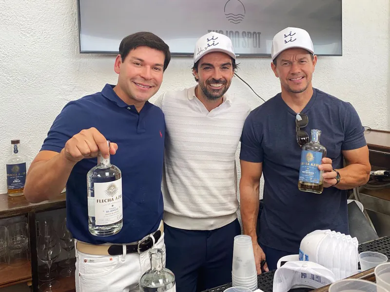 Mark Wahlberg Flecha Azul Tequila Hot Pics