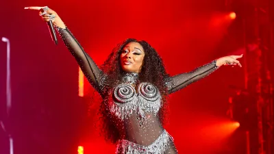 Megan Thee Stallion performs at 2023 LA Pride in the Park