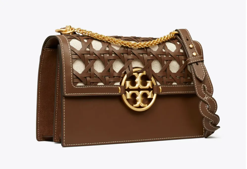 Miller Basket-Weave Shoulder Bag