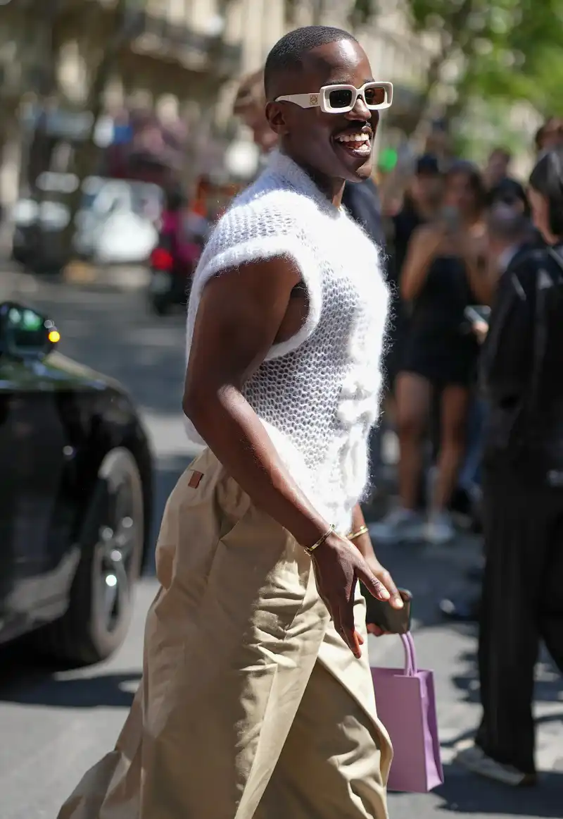 Celebs at Paris Fashion Week Men's Ncuti-Gatwa