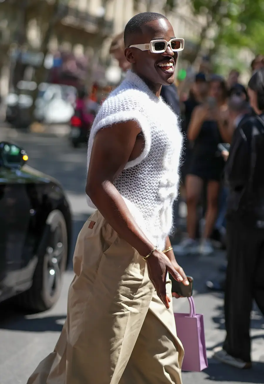 Celebs at Paris Fashion Week Men's Ncuti-Gatwa