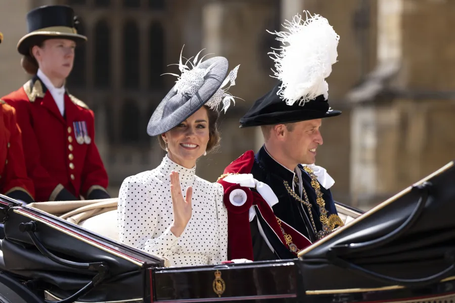 Princess Kate Looks Radiant in White While Attending the Order of the Garter Service