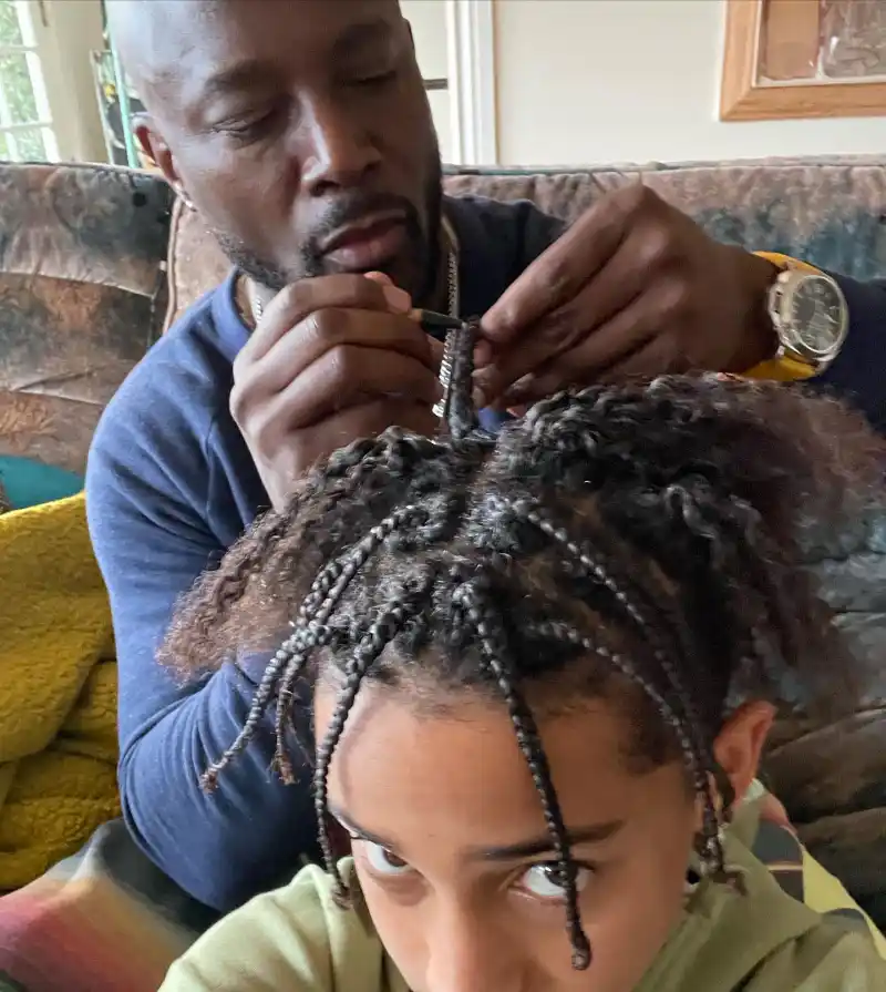 Taye Diggs They Adjust Their Kids Hair Just Like Us