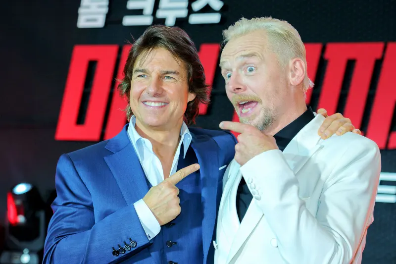 Tom Cruise and Simon Pegg Hot Pics