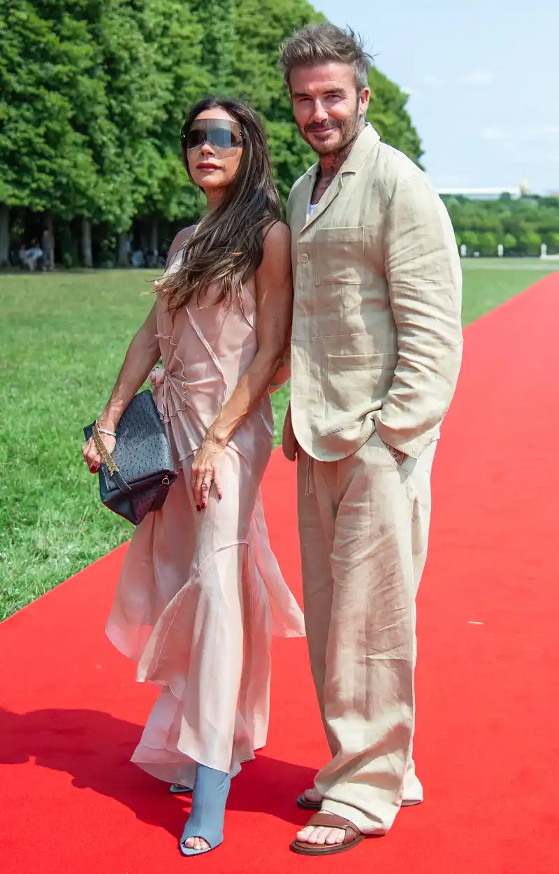 Celebs at Paris Fashion Week Men's Victoria-Beckham-David-Beckham