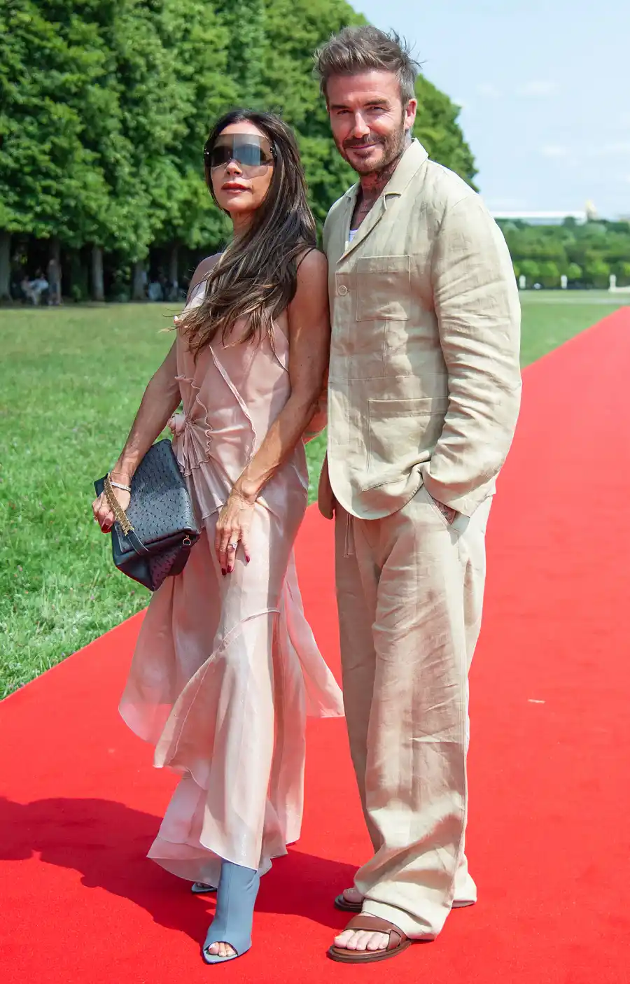 Celebs at Paris Fashion Week Men's Victoria-Beckham-David-Beckham