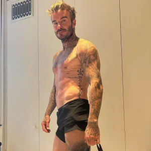 Victoria Beckham Teases David After He Says He's ‘Off to School’ to Work Out