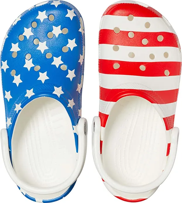 American flag Crocs