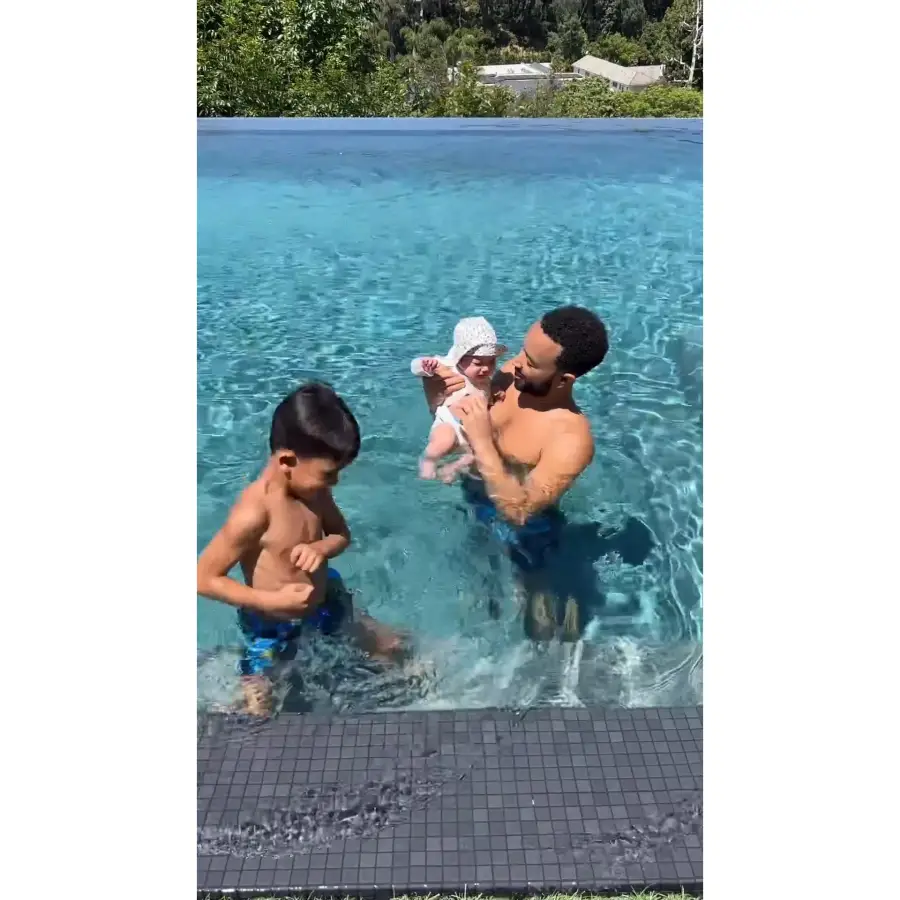 John Legend and More Celebs Soak Up the Sun With Their Kids at the Pool