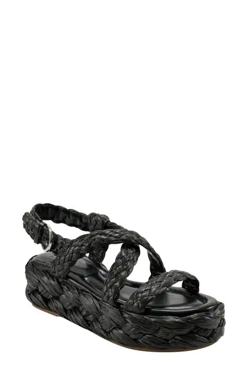 Marc Fisher LTD Genie Platform Sandal in Black at Nordstrom, Size 8.5