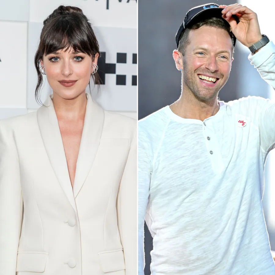 Dakota Johnson Blows Kiss to Chris Martin at Italian Concert