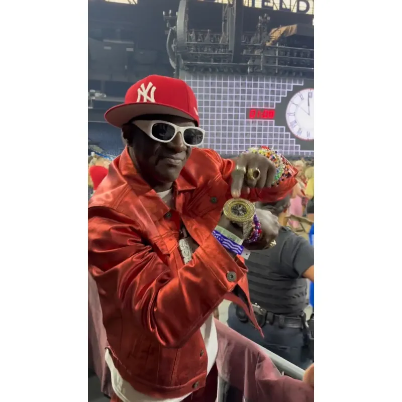 Bringing the Flavor to Detroit! Flavor Flav Attends Taylor’s ‘Eras’