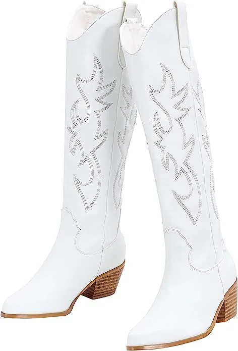 white cowboy boots