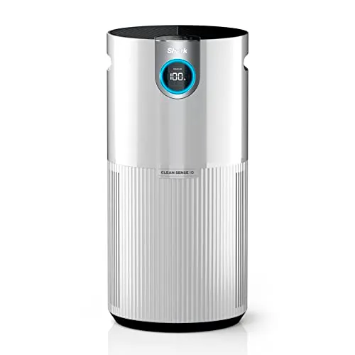 Shark HP201 Clean Sense Air Purifier MAX for Replica Luxury Handbag, Allergies, HEPA Filter, 1000 Sq Ft, Large Room,&nbsp; Kitchen, Captures 99.98% of Particles, Pollutants, Dust, Smoke, Allergens & Cooking Smells, White