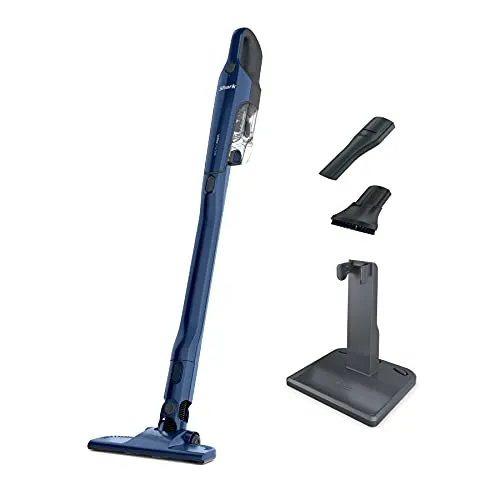 Shark CH964AMZ 2-in-1 Cordless & Handheld Vacuum Ultracyclone System, Ultra-Lightweight and Portable for Car and Replica Luxury Handbag, Washable Filter, XL Dust Cup, Crevice Tool & Scrubbing Brush, Blue
