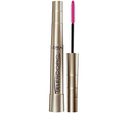 L'Oreal Paris Makeup Telescopic Original Lengthening Mascara, Blackest Black, 0.27 Fl Oz (Pack of 2)