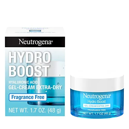 Neutrogena Hydro Boost Hyaluronic Acid Hydrating Face Moisturizer Gel-Cream to Hydrate and Smooth Extra-Dry Skin, 1.7 oz