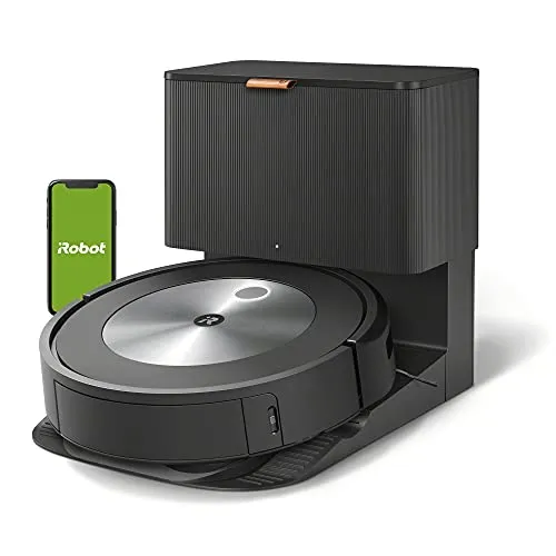 iRobot Roomba j6+ (6550) Self-Emptying Robot Vacuum &ndash; Identifies and Avoids Pet Waste & Cords, Empties Itself for 60 Days, Smart Mapping, Compatible with Alexa, Ideal for Pet Hair