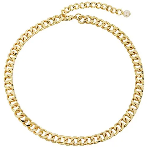 LILIE&WHITE Chunky Gold Chain Necklace For Women Cuban Link Chain Necklace&nbsp;For Men Fashion Necklace Costume Jewelry