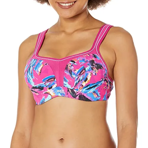 Panache Women's High Impact Underwired Sports Bra, Abstract Orchid, 36F