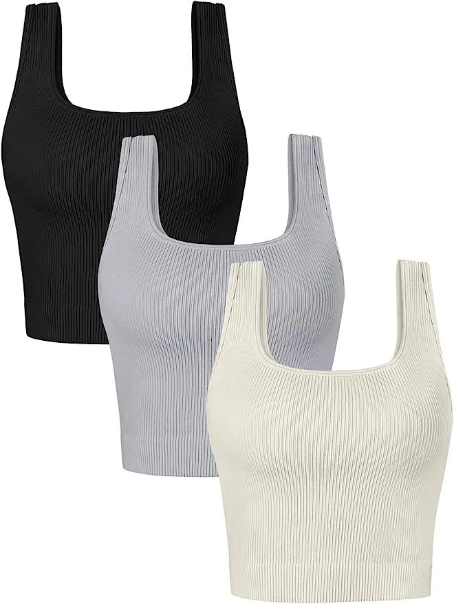 AUTOMET Women's 3 Piece Tank Top Set