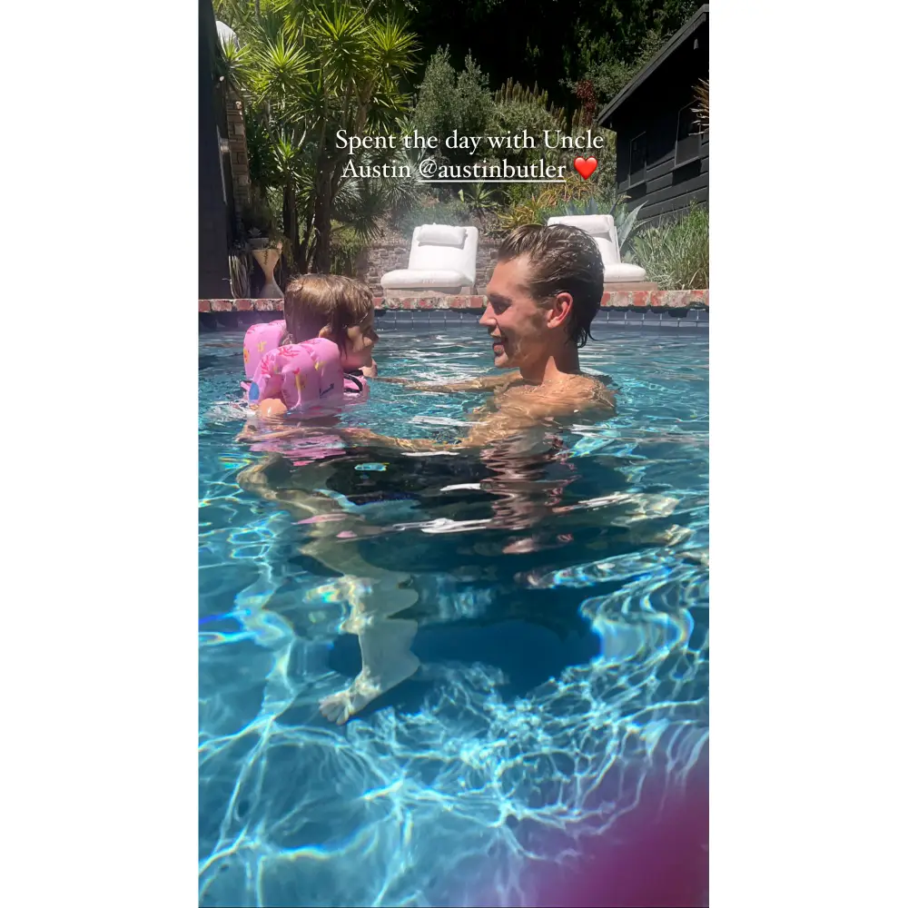 Austin Butler Proves He's the Best 'Uncle' to Ashley Tisdale's Daughter Jupiter During Summer Swim