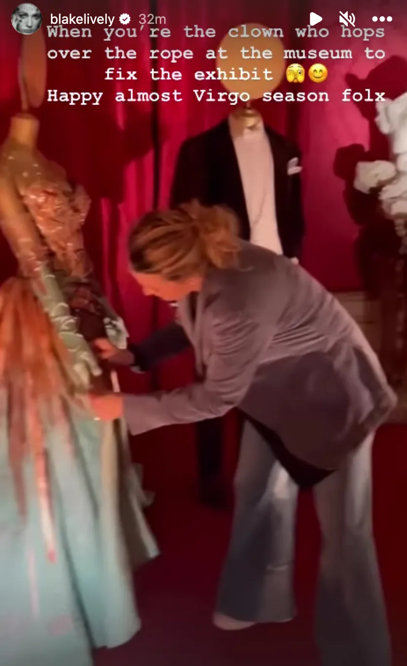 Blake Lively &lsquo;Hops&rsquo; Over an Exhibit Rope to Fix Her Iconic Met Gala Dress