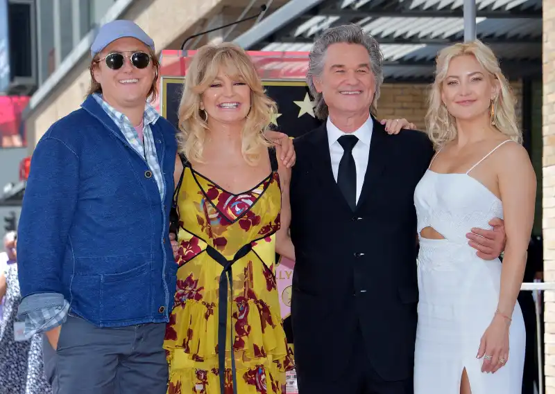 Boston Russell Goldie Hawn and Kurt Russell Blended Family