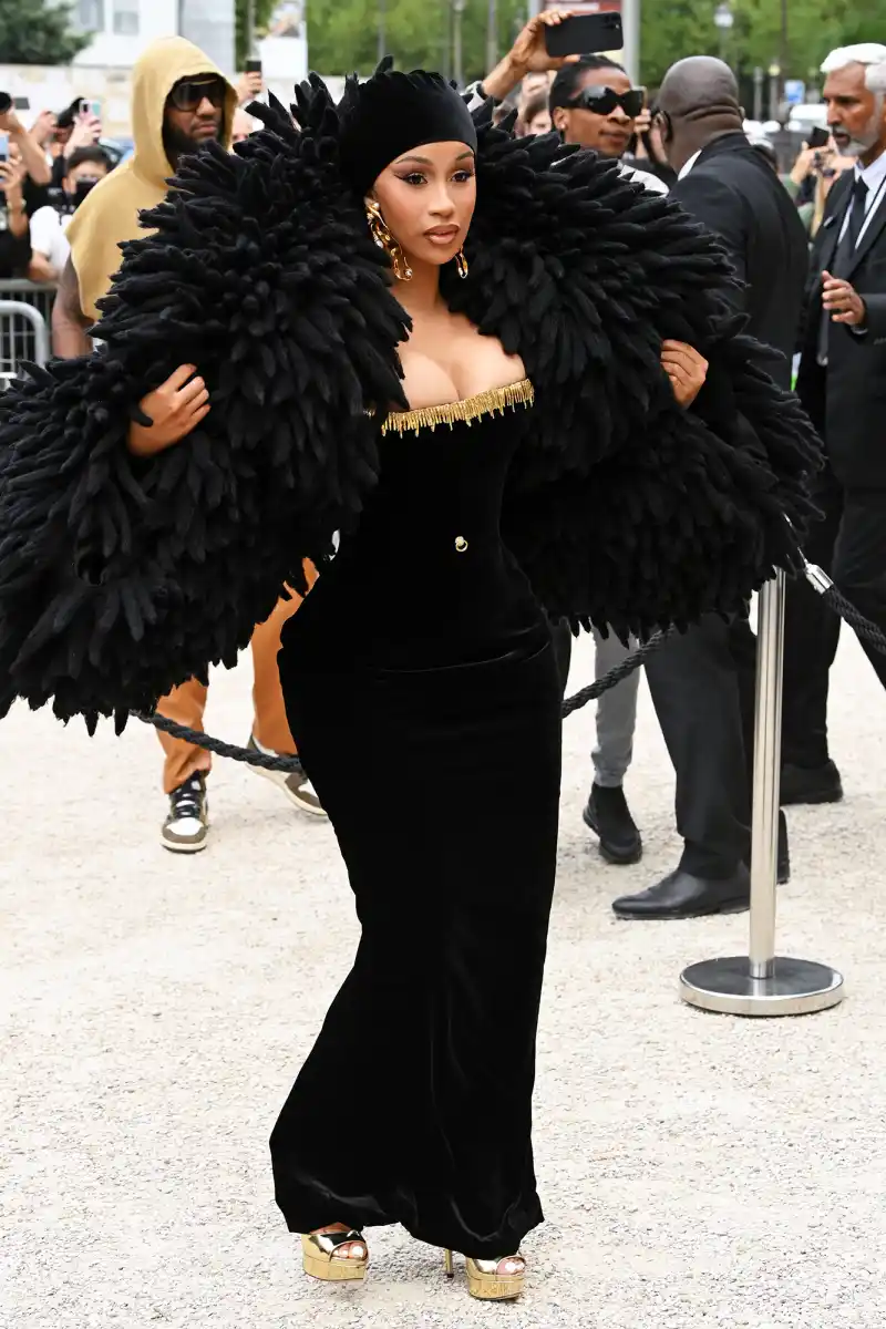 Cardi B at Haute Couture Fashion Week