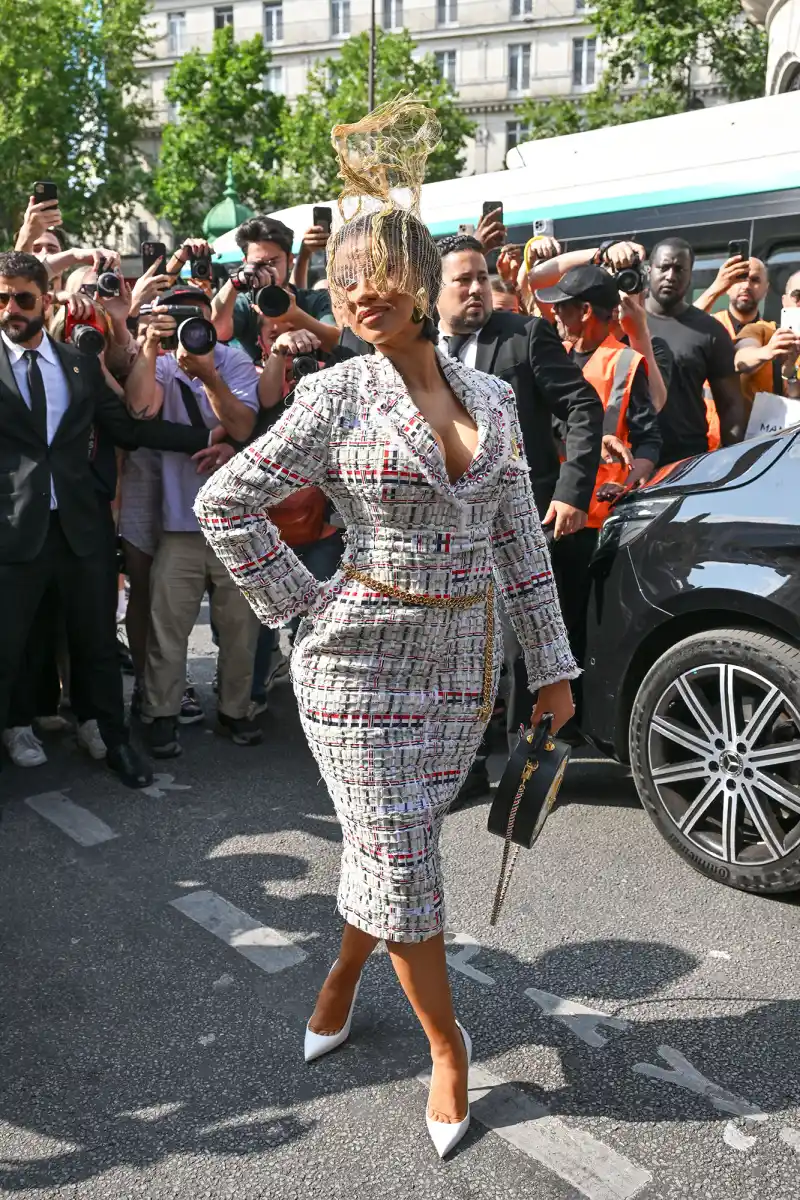 Cardi B at Haute Couture Fashion Week