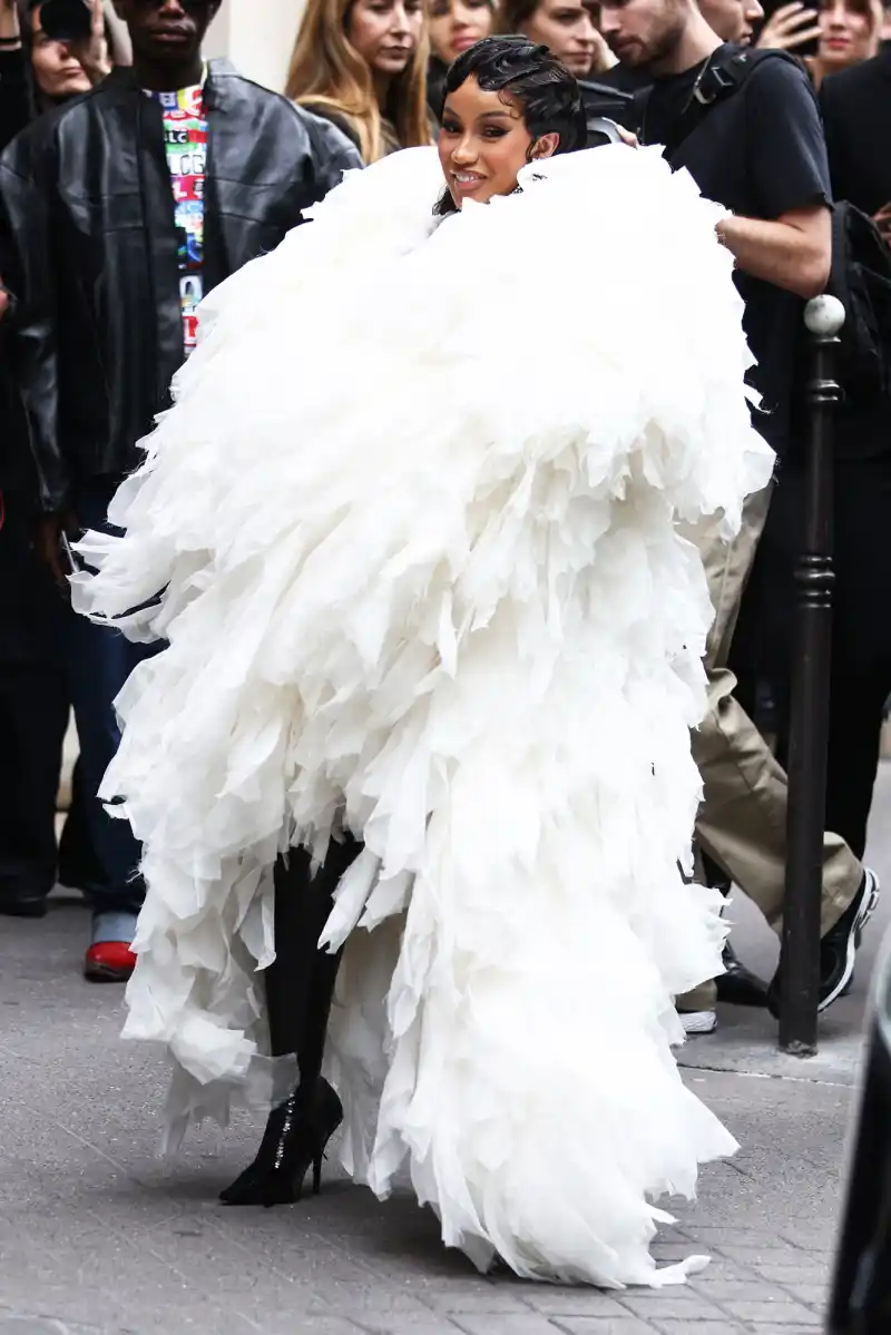 Cardi B at Haute Couture Fashion Week