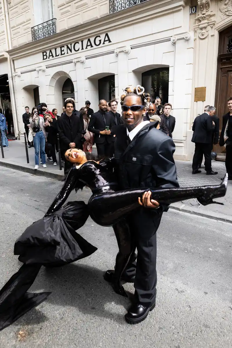Cardi B at Haute Couture Fashion Week