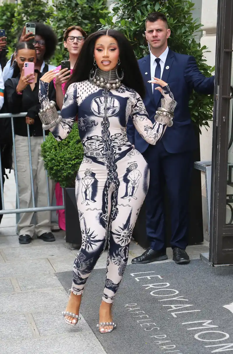 Cardi B at Haute Couture Fashion Week