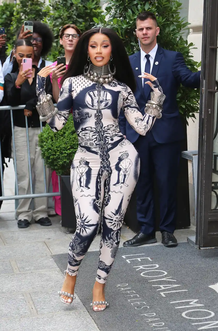 Cardi B at Haute Couture Fashion Week