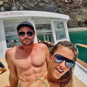 Chris Hemsworth and Elsa Pataky Show Abs While on Family Vacation