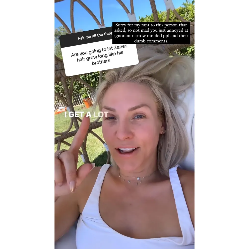 DWTS Sharna Burgess Claps Back at Criticism of Son Long Hair 2