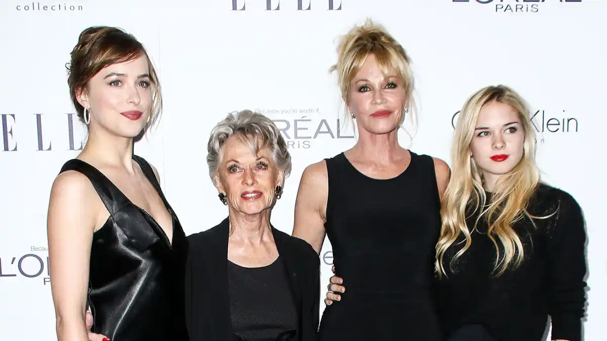 Dakota Johnson Joins Melanie Griffith, Tippi Hedren, and Stella Banderas for Three Generations of Gorgeousness